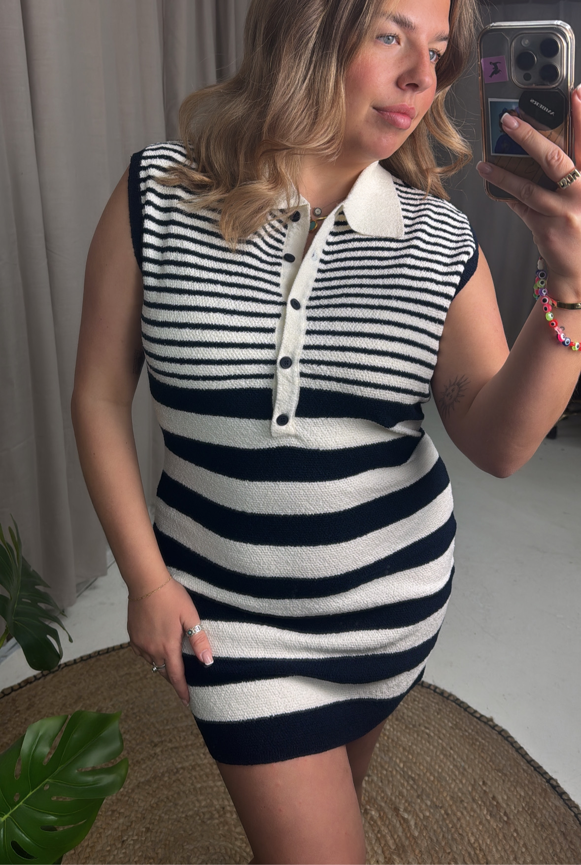 MILA STRIPE KNITTED DRESS