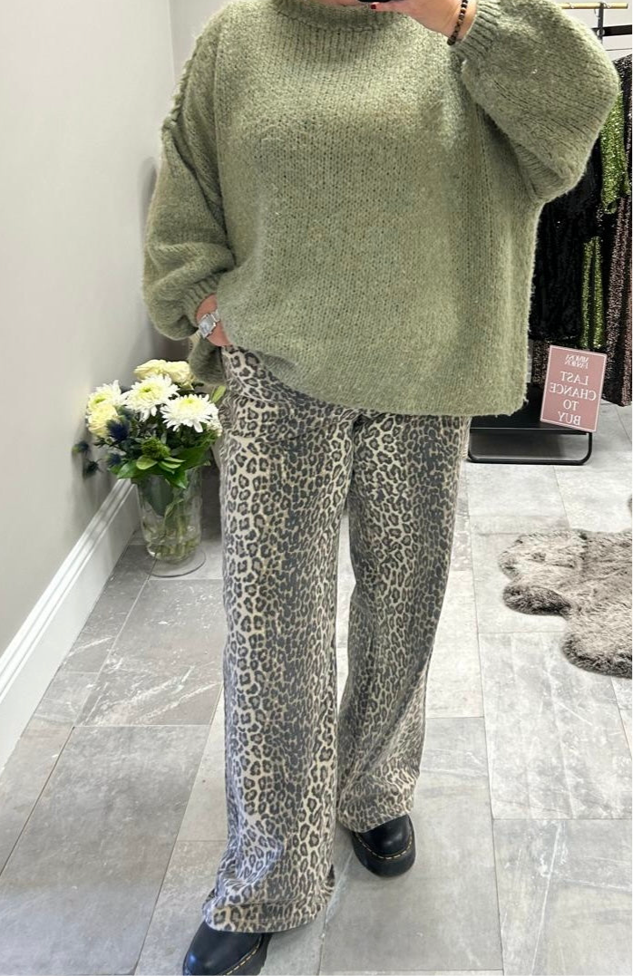 ANNIE LEOPARD JEANS