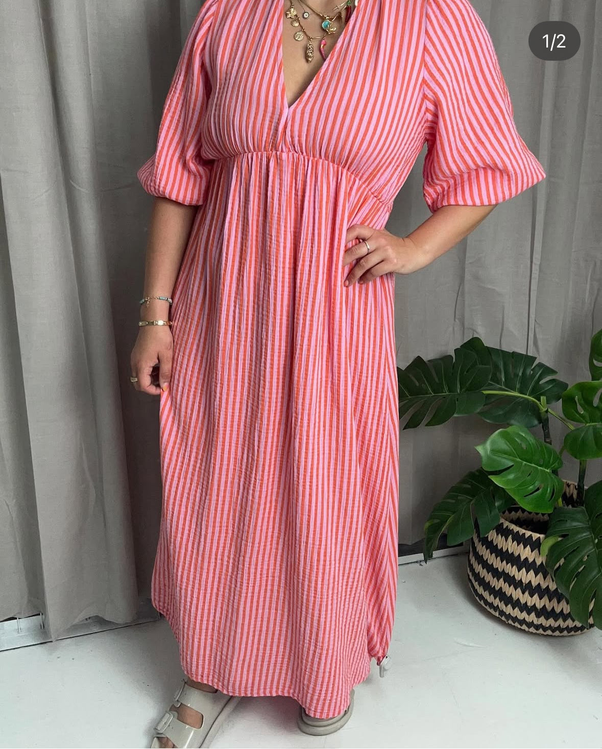 TORI STRIPE DRESS