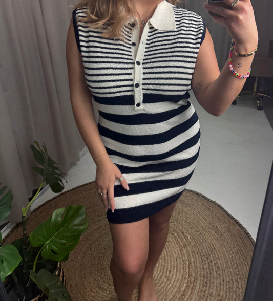 MILA STRIPE KNITTED DRESS