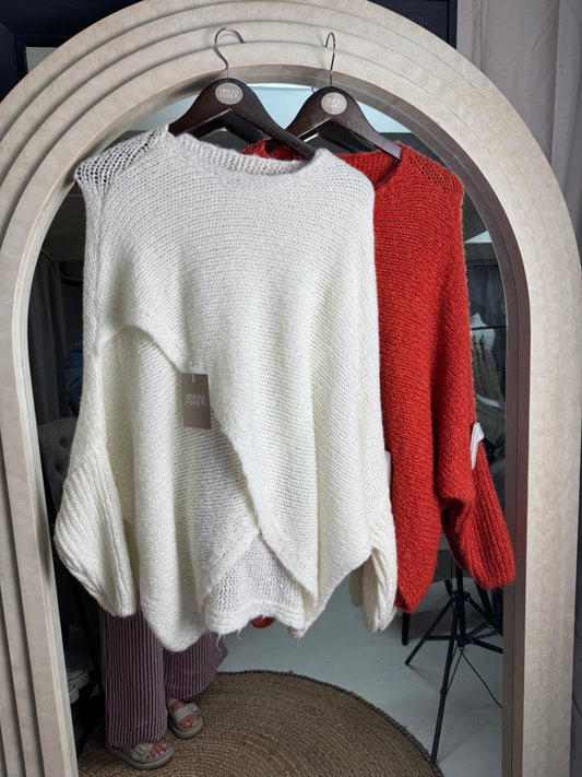 Knitted wrap jumpers