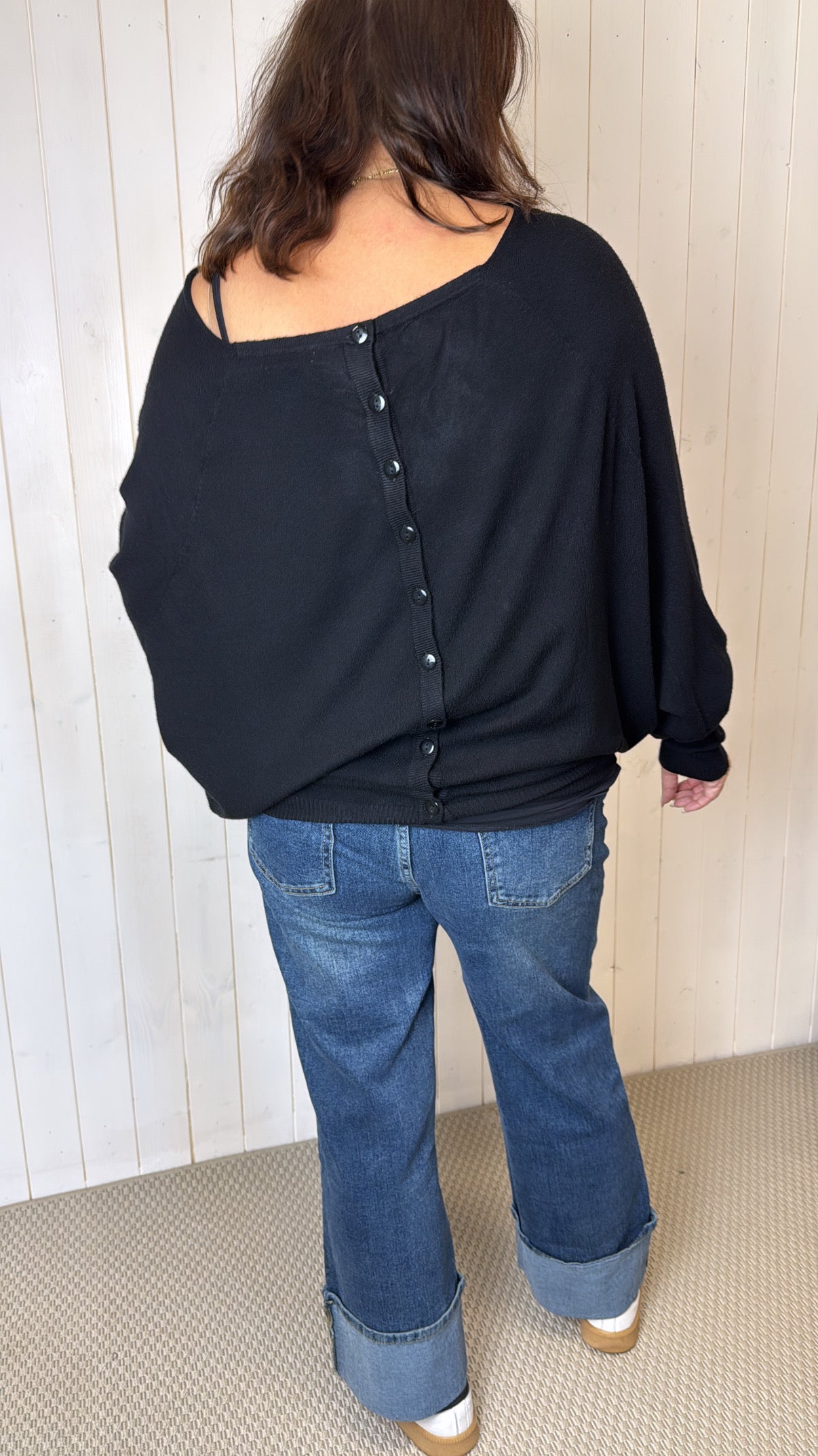 CHLOE BUTTON BACK JUMPER