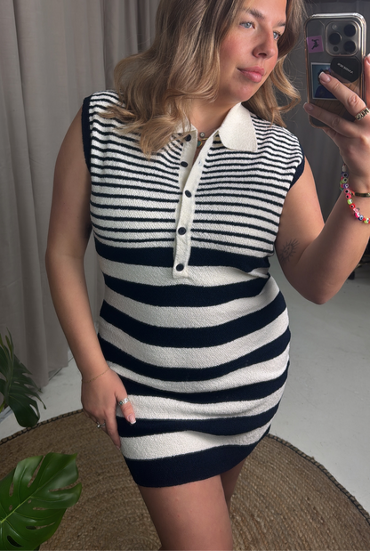 MILA STRIPE KNITTED DRESS
