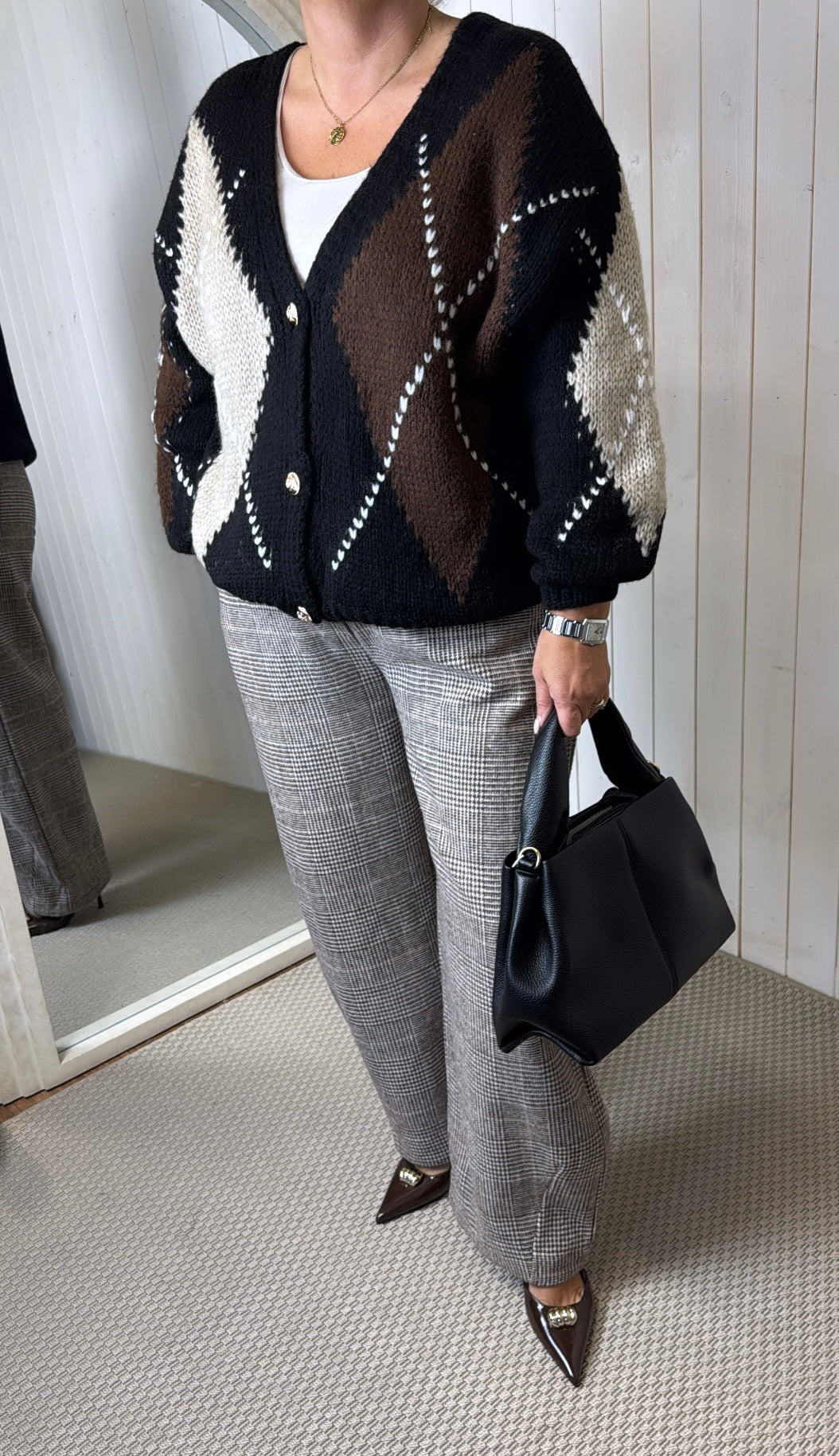 BRANDY ARGYLE CARDIGAN