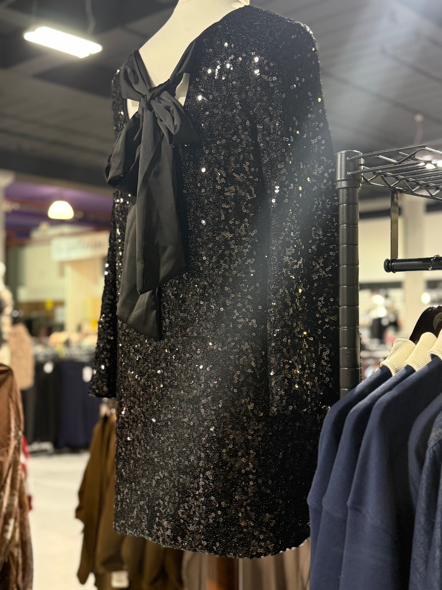 DUSTY SEQUIN DRESS