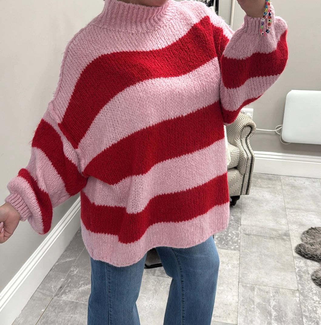 OLIVIA STRIPE KNITTED JUMPER *ALL COLOURS*