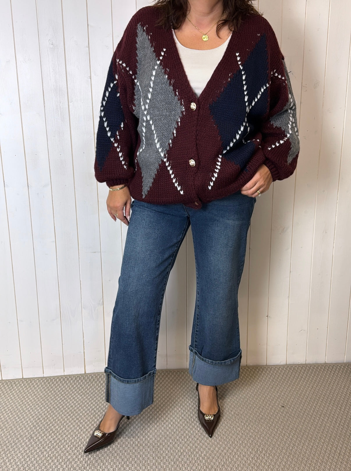 BRANDY ARGYLE CARDIGAN