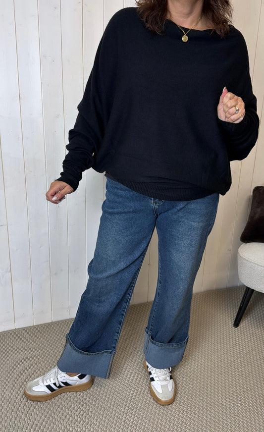 CHLOE BUTTON BACK JUMPER