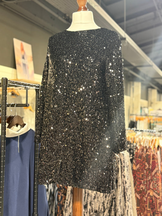 DUSTY SEQUIN DRESS
