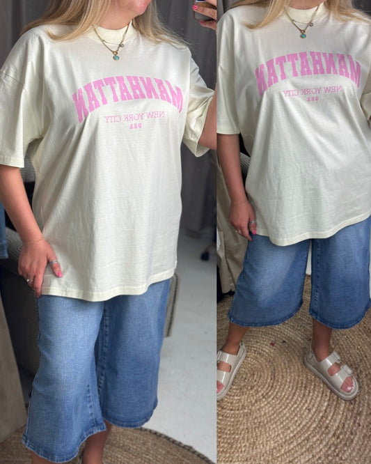 CASSIE PINK GRAPHIC T-SHIRT