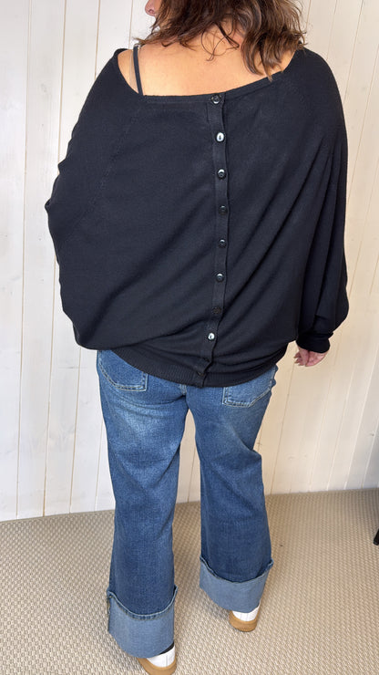 CHLOE BUTTON BACK JUMPER