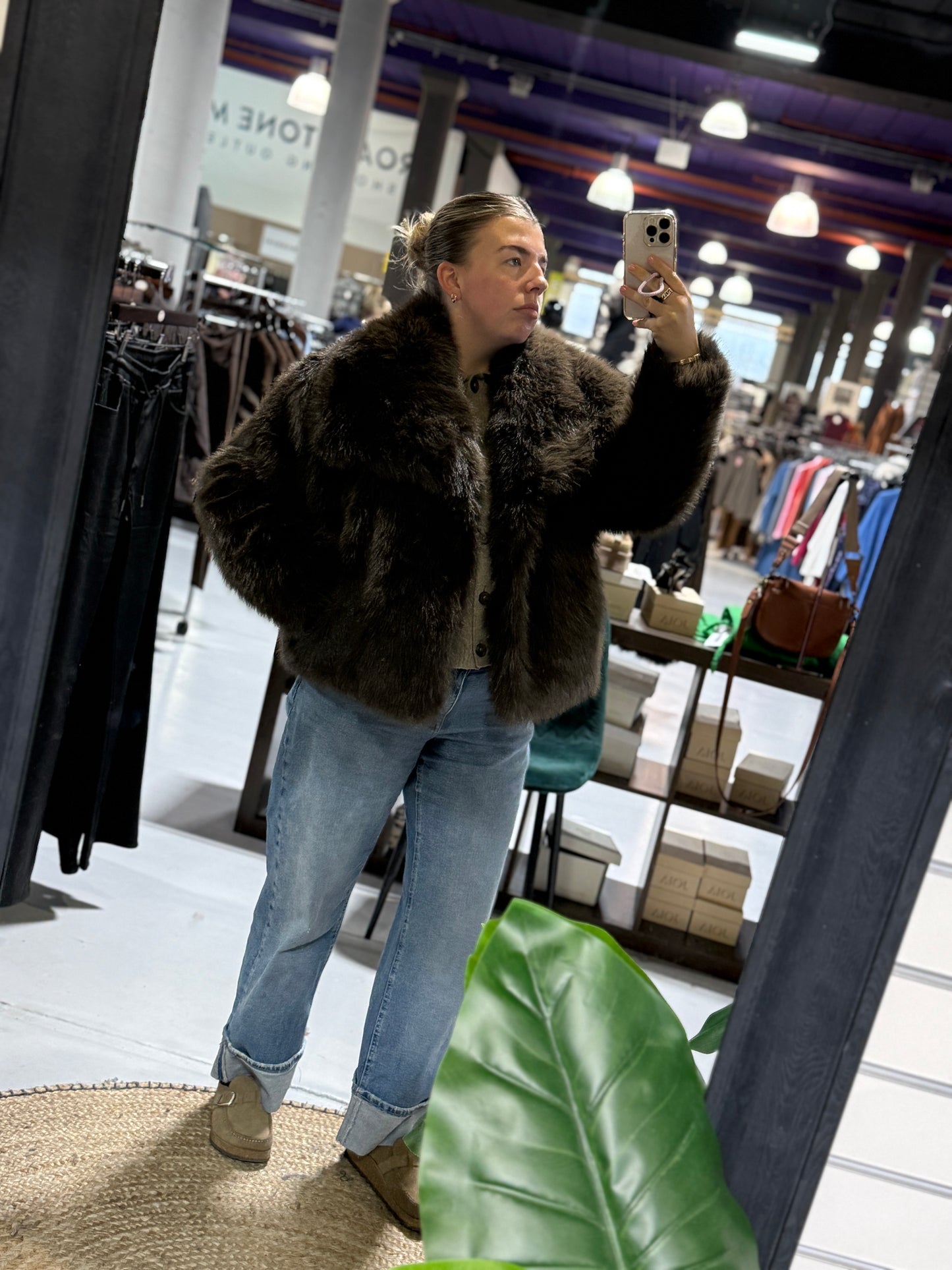 ZARA FUR COAT