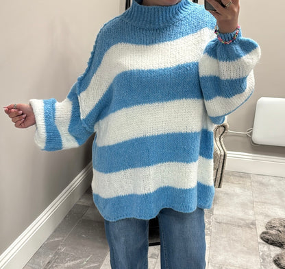 OLIVIA STRIPE KNITTED JUMPER *ALL COLOURS*