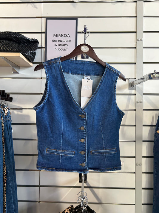 DENIM WAISTCOAT