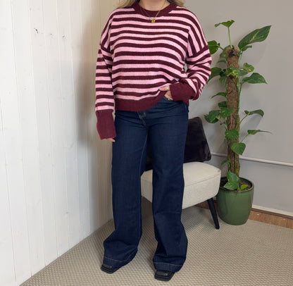 LEAH STRIPE KNIT JUMPER
