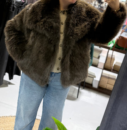 ZARA FUR COAT