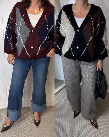 BRANDY ARGYLE CARDIGAN
