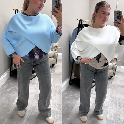 GABBY WRAP KNITTED JUMPER