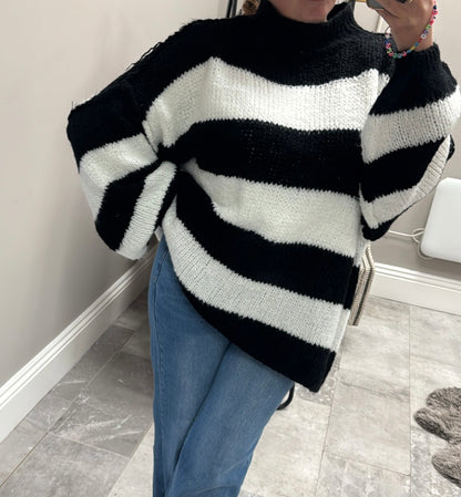 OLIVIA STRIPE KNITTED JUMPER *ALL COLOURS*