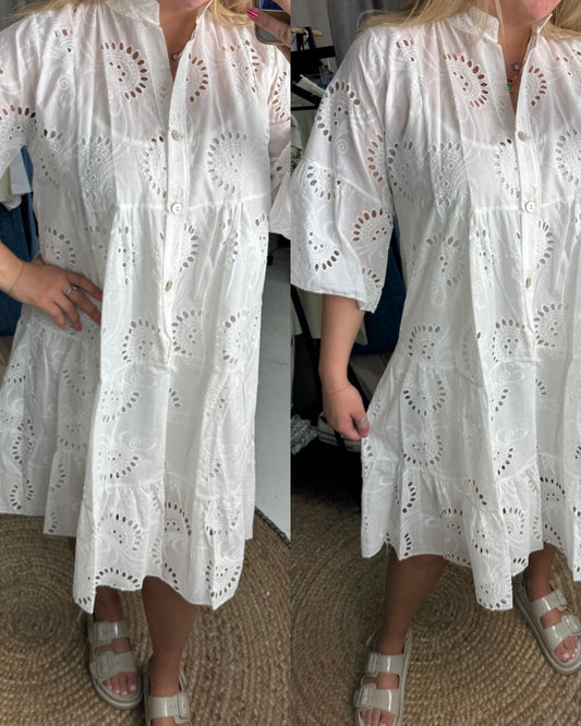 LISA BRODERIE DRESS